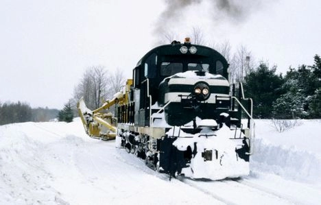 MIGN plowing snow near Kalkaska MI